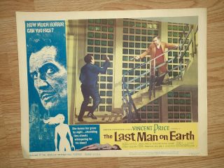 1964 - VINCENT PRICE - THE LAST MAN ON EARTH - 7 Different Lobby Cards - Shape 4