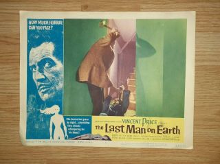 1964 - VINCENT PRICE - THE LAST MAN ON EARTH - 7 Different Lobby Cards - Shape 5