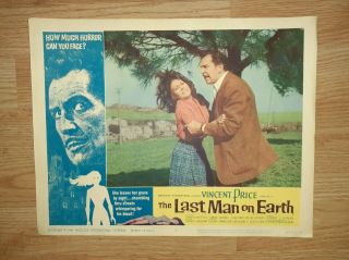 1964 - VINCENT PRICE - THE LAST MAN ON EARTH - 7 Different Lobby Cards - Shape 6