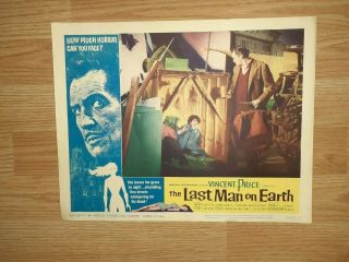 1964 - VINCENT PRICE - THE LAST MAN ON EARTH - 7 Different Lobby Cards - Shape 7