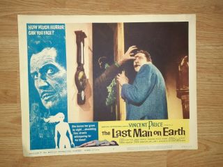 1964 - VINCENT PRICE - THE LAST MAN ON EARTH - 7 Different Lobby Cards - Shape 8