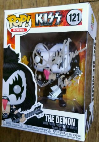 Gene Simmons " Autographed Hand Signed " Kiss Funko Pop - Demon End Of The Road