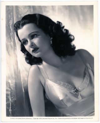 Elegant Hollywood Glamour Girl Joan Bennett Vintage 1940 Green Hell Photograph