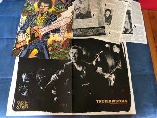 Sex Pistols Posters And Newspaper Cuttings,  70 