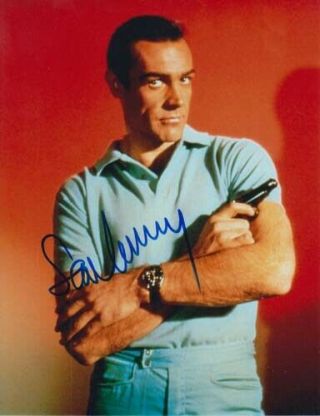 Sean Connery 007 James Bond Authentic Autograph As James Bond Thunderball