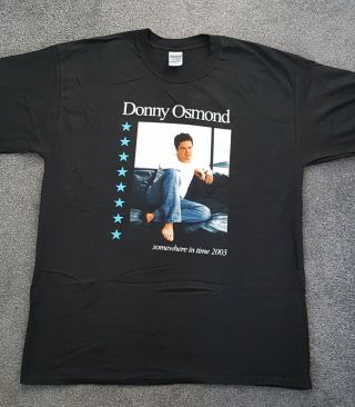 Donny Osmond T Shirt Somewhere In Time Tour 2003 Xl Fab