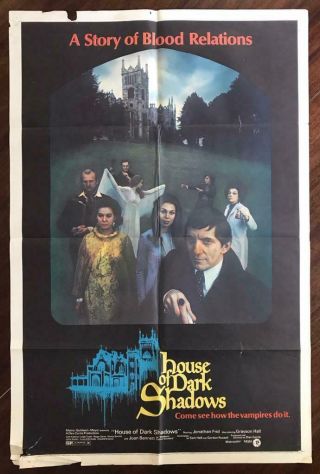 House Of Dark Shadows 1970 Vampire Fantasy Horror Drama Movie Poster