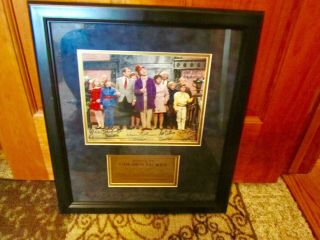 WILLY WONKA Full Cast 8x10 SIGNED PHOTO By Five Kids & GOLDEN TICKET Framed 3