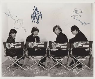 Monkees Vintage 1960s Signed Photo By All Jones,  Dolenz,  Nesmith,  Tork Rare