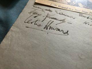 LESLIE HOWARD Autographed Signed Album Page Gone With The Wind,  Of Human Bondage 6