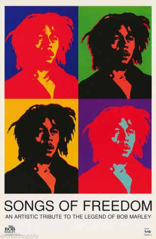 Poster - Reggae - Bob Marley - Songs Of Freedom - 3398 Lw19 R