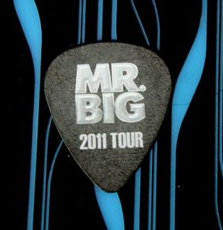 Paul Gilbert // Mr Big 2011 Tour Guitar Pick // Black/white Racer X