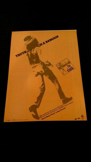 The Clash " Black Market Clash " 1980 Rare Print Promo Poster Ad