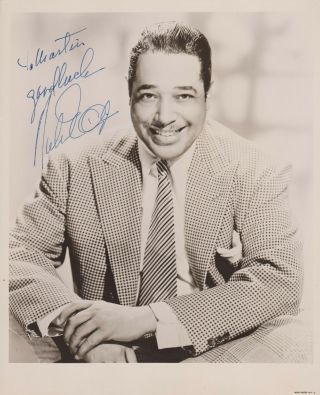 Duke Ellington Signed Autograph Photo Vintage 1960s Jazz Composer Pianist