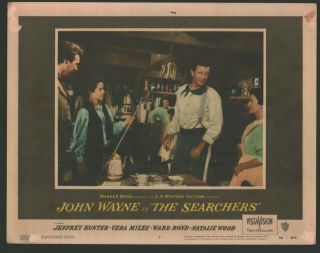 Searchers Lobby Card (verygood -) 1956 John Wayne Movie Poster Art 402