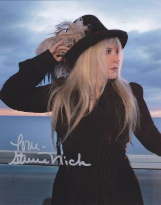 Signed Stevie Nicks Autographed Photo Fleetwood Mac Stevie Nicks W/