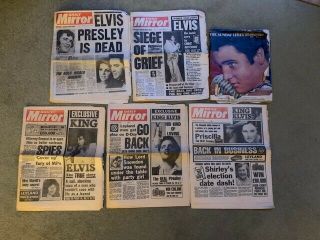 Elvis Presley: Daily Mirror (17th August 1977 - 4th November.  1981 Newspapers