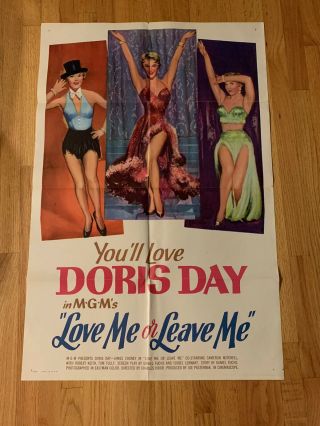 Doris Day James Cagney Love Me Or Leave Me Poster 27x 41