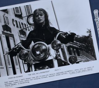 1968 Marianne Faithfull Girl On A Motorcycle Naked Under Leather Photo