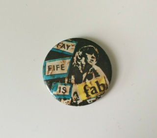 Vintage Fay Fife Is Fab - Pin Badge (former Member Of Rezillos) Punk