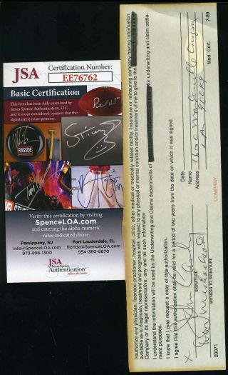 John Candy Jsa Hand Signed Contract Cut Authentic Autograph