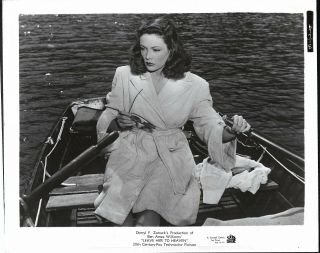 1945 Stunning Gene Tierney " Leave Her To Heaven " Ex - Robert Osborne