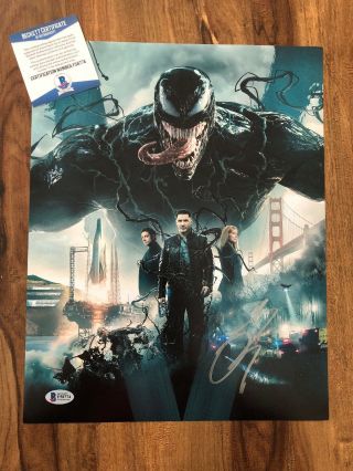 Tom Hardy Signed 11x14 Photo Movie Poster Autographed Venom Bas Beckett