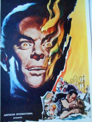 Jekyll ' s Inferno insert Hammer horror movie poster Two Faces of Dr Jekyll 5