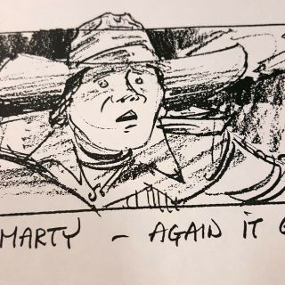 BACK TO THE FUTURE 3 Production Storyboard - Marty & DeLorean Out West 2 6