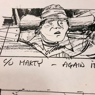 BACK TO THE FUTURE 3 Production Storyboard - Marty & DeLorean Out West 2 7