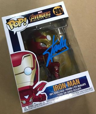 Stan Lee Autographed Signed Avengers Infinity War Iron Man 285 Funko Pop