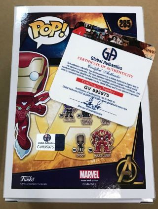 Stan Lee Autographed Signed Avengers Infinity War Iron Man 285 Funko POP 2