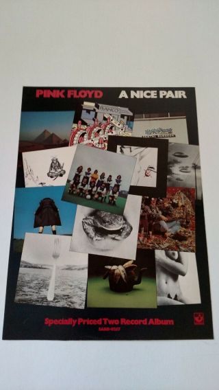 Pink Floyd " A Pair " 1973 Rare Print Promo Poster Ad