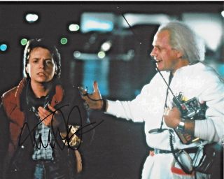 Actor Michael J Fox Signed Back To The Future 8x10 Movie Photo W/coa Marty Mcfly