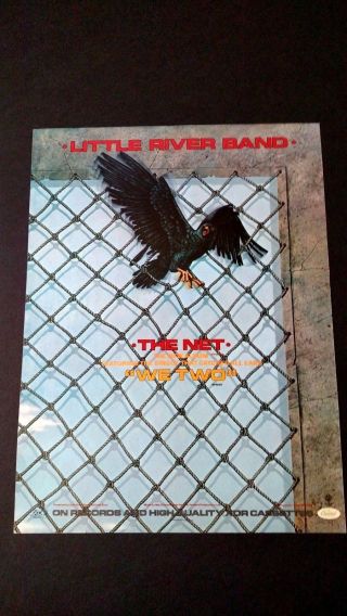 Little River Band " The Net  We Two " 1983 Rare Print Promo Poster Ad