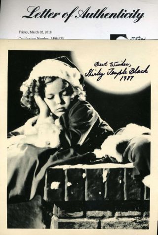 Shirley Temple Hand Signed Psa Dna Cert 8x10 Photo Autographed Authentic