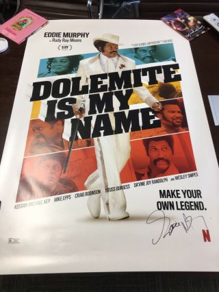 Dolemite Is My Name –signed Poster By Eddie Murphy – 27 X 40 For Your Considerat