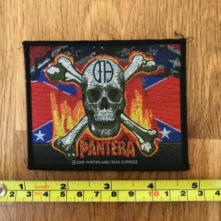 Pantera Rare Uk Embroidered Woven Sew On Patch