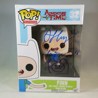 Finn - Jeremy Shada Signed Autographed Adventure Time 32 - Vaulted Funko Pop
