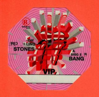 Rolling Stones Tour 2005 A Bigger Bang Backstage Pass - Vip Pink