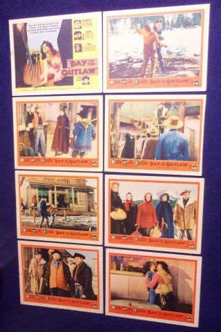 Day Of The Outlaw 11x14 Lobby Card Set Of 8 1959 Tina Louise