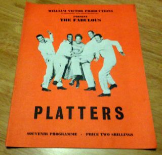 The Platters Concert Souvenir Programme