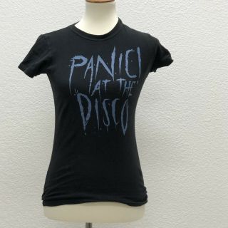 Panic At The Disco Band Short Sleeve T - Shirt Small Womens Black Pop Punk Emo