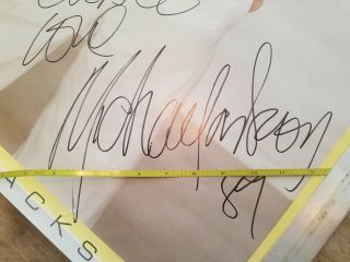 Rare Michael Jackson Autograph Signed 1983 Thriller Publicity Poster 5
