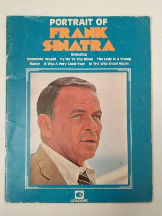 Portrait Of Frank Sinatra Sheet Music Book 1980 - 16 Songs Fly Me To The Moon