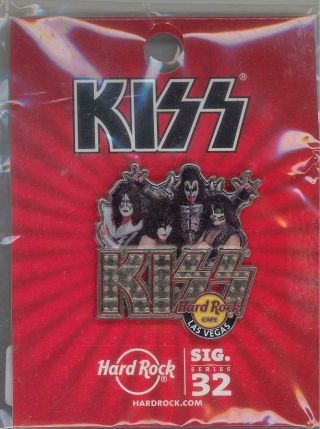 Hard Rock Cafe Hrc Las Vegas 2014 Kiss Le Series 32 Collector Pin