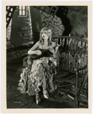1925 Vint.  Silent Film Photograph Marion Davies Mandolin Lights Of Old Broadway