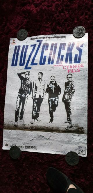 Buzzcocks & Cyanide Pills Tour Poster Punk