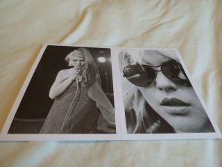 Debbie Harry - Sheet Of Two Promo Postcards For 
