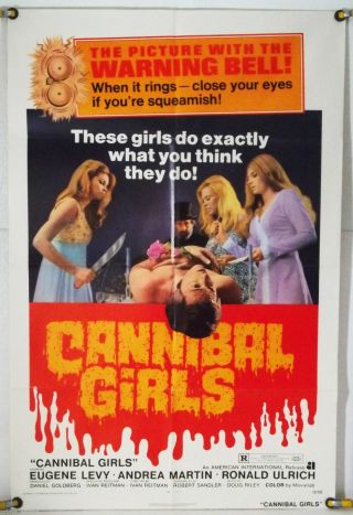 Cannibal Girls Ff Orig 1sh Movie Poster Aip 70 